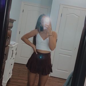 Maroon skirt